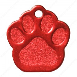 medaglietta cani rosso