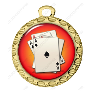 medaglia carte poker